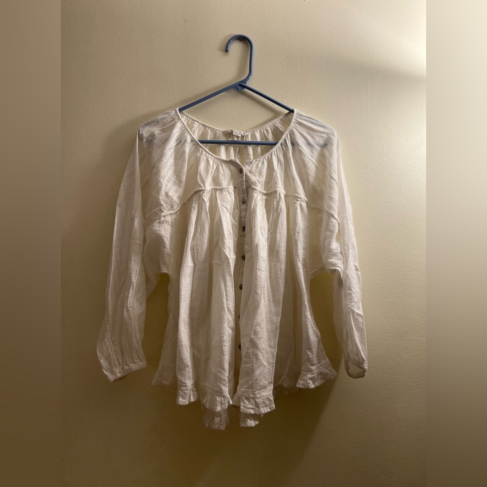 American Eagle Flowy Blouse Top